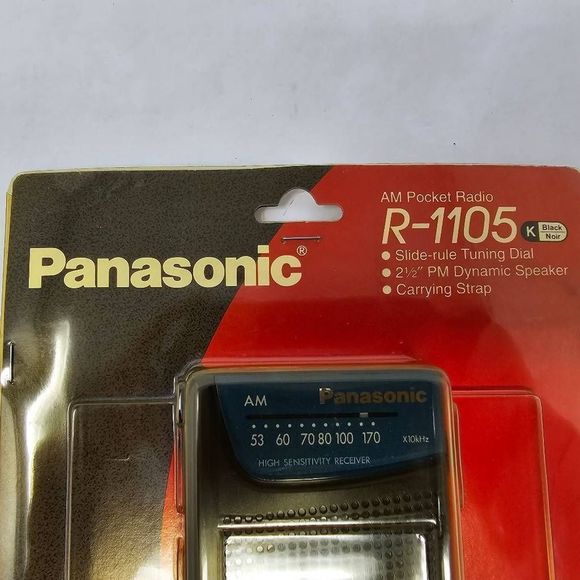 BRAND NEW SEALED PANASONIC R-1105 PORTABLE RECEIVER AM VINTAGE POCKET RADIO - Picture 4 of 6